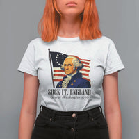 Funny George Washington 1776 T Shirt For Women 4th July Suck-It England