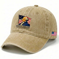Funny George Washington 1776 Washed Cotton Baseball Cap 4th July Suck-It England