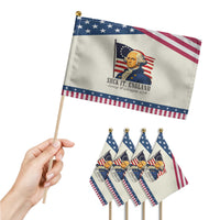 Funny George Washington 1776 Patriotic Handheld Flag 4th July Suck-It England