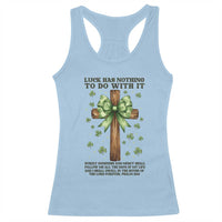 Faith Over Luck St Patrick's Day Racerback Tank Top Christian Jesus Bible Verse Psalm 23