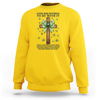 Faith Over Luck St Patrick's Day Sweatshirt Christian Jesus Bible Verse Psalm 23