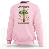 Faith Over Luck St Patrick's Day Sweatshirt Christian Jesus Bible Verse Psalm 23