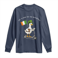 Funny Goose Christian St Patrick's Day Long Sleeve Shirt Off To Pray For The Kerfufflers