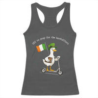 Funny Goose Christian St Patrick's Day Racerback Tank Top Off To Pray For The Kerfufflers