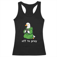 Christian Goose St Patrick's Day Racerback Tank Top Off To Pray