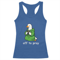 Christian Goose St Patrick's Day Racerback Tank Top Off To Pray