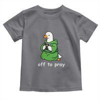 Christian Goose St Patrick's Day Toddler T Shirt Off To Pray