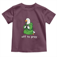Christian Goose St Patrick's Day Toddler T Shirt Off To Pray