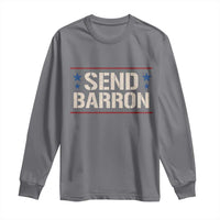 Send Barron Long Sleeve Shirt Viral Hashtag Political Protest