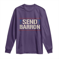 Send Barron Long Sleeve Shirt Viral Hashtag Political Protest