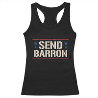 Send Barron Racerback Tank Top Viral Hashtag Political Protest