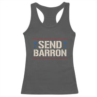 Send Barron Racerback Tank Top Viral Hashtag Political Protest