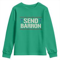 Send Barron Youth Sweatshirt Viral Hashtag Political Protest
