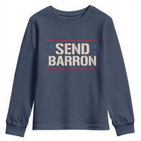 Send Barron Youth Sweatshirt Viral Hashtag Political Protest