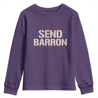 Send Barron Youth Sweatshirt Viral Hashtag Political Protest