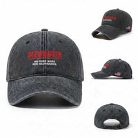 Send Barron Meme Washed Cotton Baseball Cap Funny Political Hashtag Viral Internet