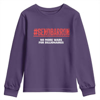 Send Barron Meme Youth Sweatshirt Funny Political Hashtag Viral Internet