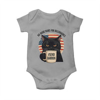 Send Barron Meme Baby Onesie Funny Cat Sarcastic Political
