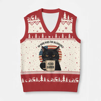 Send Barron Meme V-Neck Knit Sweater Vest Funny Cat Sarcastic Political