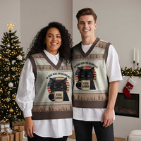 Send Barron Meme V-Neck Knit Sweater Vest Funny Cat Sarcastic Political
