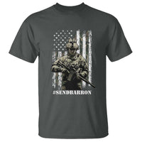Send Barron T Shirt Sarcastic Political American Flag Camo Soldier