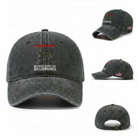 Send Barron Washed Cotton Baseball Cap No More Wars For Billionaires