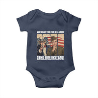 Send Barron Baby Onesie We Want You For US Army