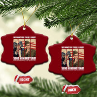 Send Barron Ceramic Ornament We Want You For US Army