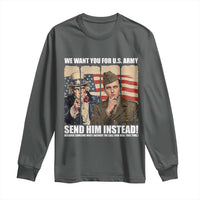 Send Barron Long Sleeve Shirt We Want You For US Army