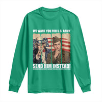 Send Barron Long Sleeve Shirt We Want You For US Army