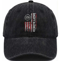 Draft Barron Washed Cotton Baseball Cap Anti War Send Barron Viral Internet Meme