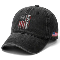 Draft Barron Washed Cotton Baseball Cap Anti War Send Barron Viral Internet Meme