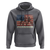 Send Barron Hoodie Vintage American Flag Soldier Hashtag Internet Meme