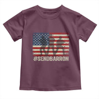 Send Barron Toddler T Shirt Vintage American Flag Soldier Hashtag Internet Meme