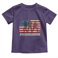 Send Barron Toddler T Shirt Vintage American Flag Soldier Hashtag Internet Meme