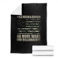 Send Barron Throw Blanket Vintage American Flag Camo Soldier Hashtag Meme