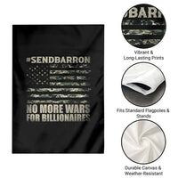 Send Barron Garden Flag Vintage American Flag Camo Soldier Hashtag Meme