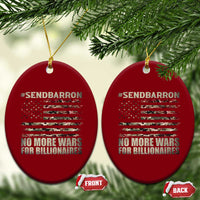 Send Barron Ceramic Ornament Vintage American Flag Camo Soldier Hashtag Meme