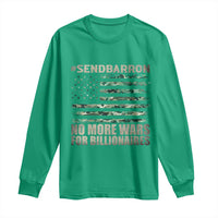 Send Barron Long Sleeve Shirt Vintage American Flag Camo Soldier Hashtag Meme