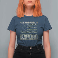 Send Barron T Shirt For Women Vintage American Flag Camo Soldier Hashtag Meme