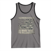 Send Barron Tank Top Vintage American Flag Camo Soldier Hashtag Meme