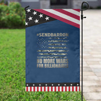 Send Barron Garden Flag Vintage American Flag Camo Soldier Hashtag Meme