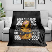 Funny Burnt Peanut Goop Throw Blanket Burnt Corn Meme Viral Humor