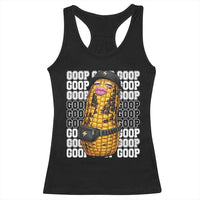 Funny Burnt Peanut Goop Racerback Tank Top Burnt Corn Meme Viral Humor