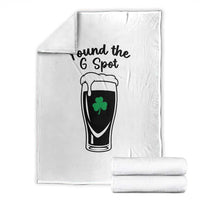 Funny St Patrick’s Day Beer Throw Blanket Found The G Spot
