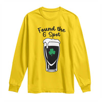 Funny St Patrick’s Day Beer Long Sleeve Shirt Found The G Spot