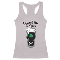 Funny St Patrick’s Day Beer Racerback Tank Top Found The G Spot