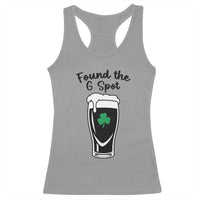 Funny St Patrick’s Day Beer Racerback Tank Top Found The G Spot