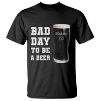 Irish Shamrock Beer T Shirt Bad Day To Be A Beer