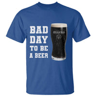 Irish Shamrock Beer T Shirt Bad Day To Be A Beer
